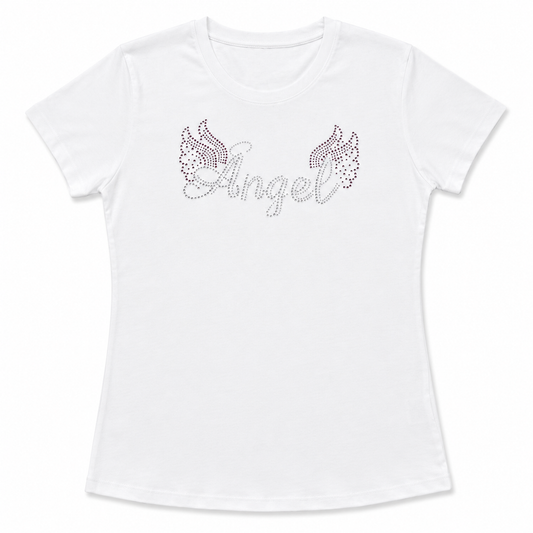Women’s Angel Rhinestone Tee