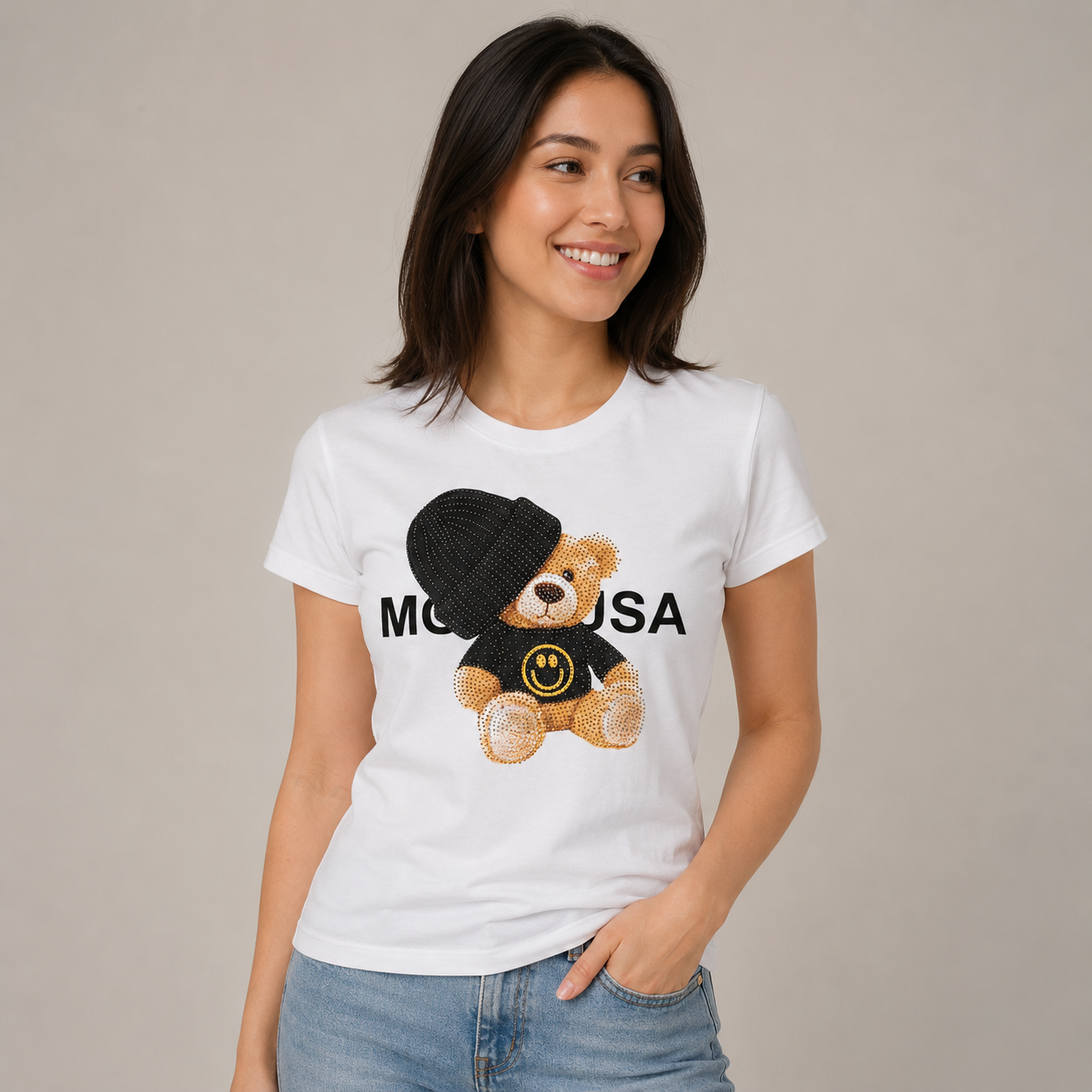 Women’s Moda Bear Graphic Tee