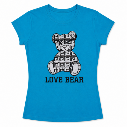 Women’s Love Bear Rhinestone Tee