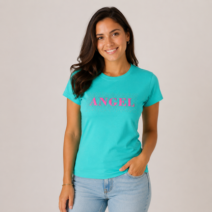 Women’s Angel Rhinestone Tee