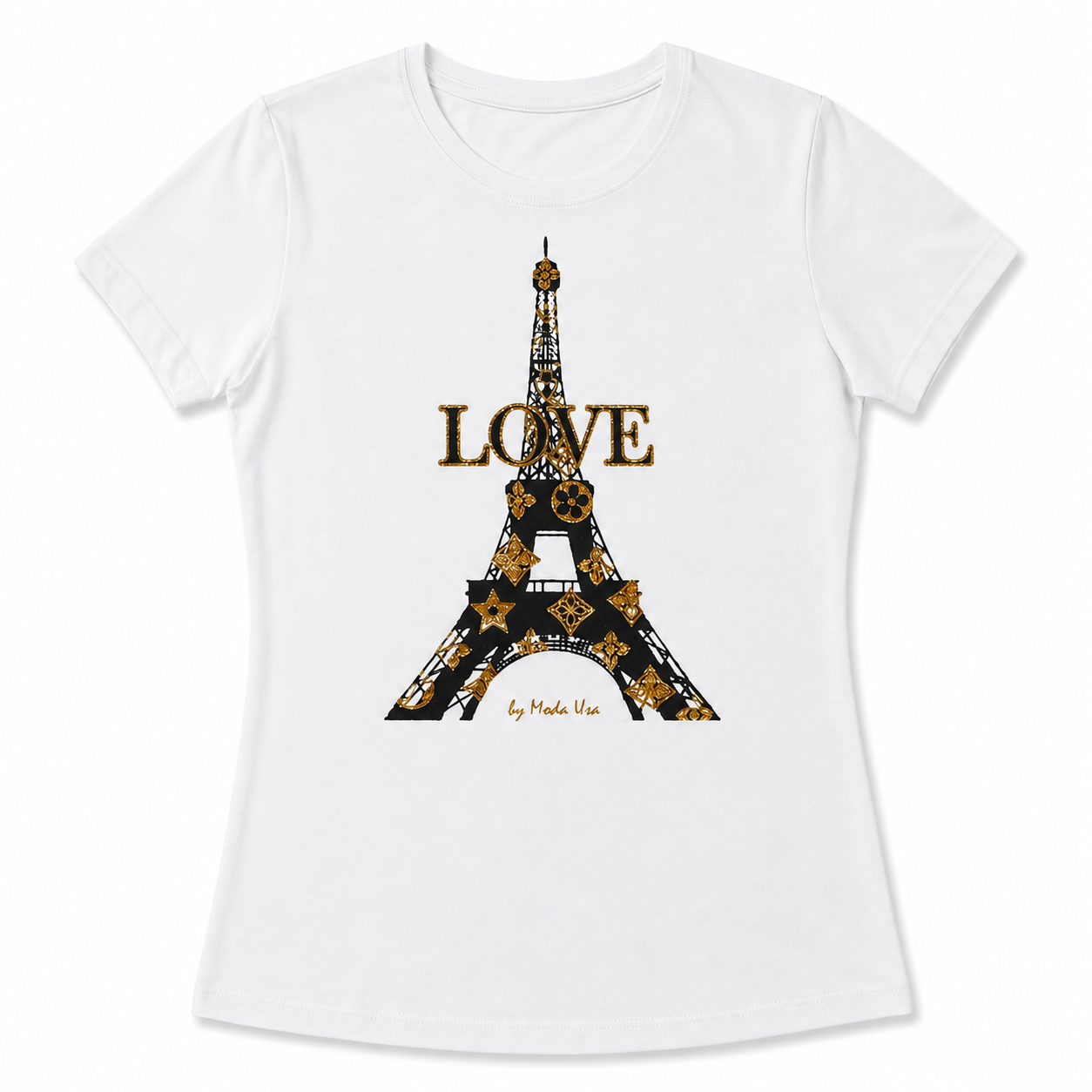 Women’s Paris Love Glitter Tee